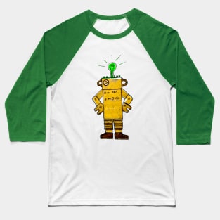 Vintage Yellow Robot Baseball T-Shirt